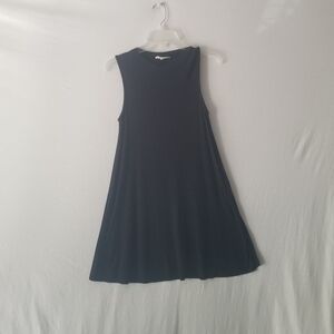 Pink Rose Black Dress